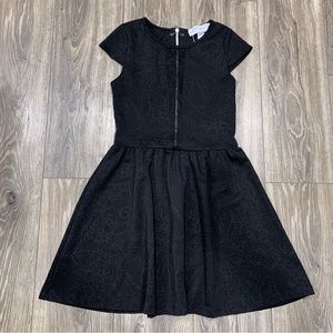 🍀 3/$30 Gypsy Warrior Paisley Floral Printed Mesh Accent Skater Dress